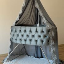 Quilted Crib and Mosquito Net
